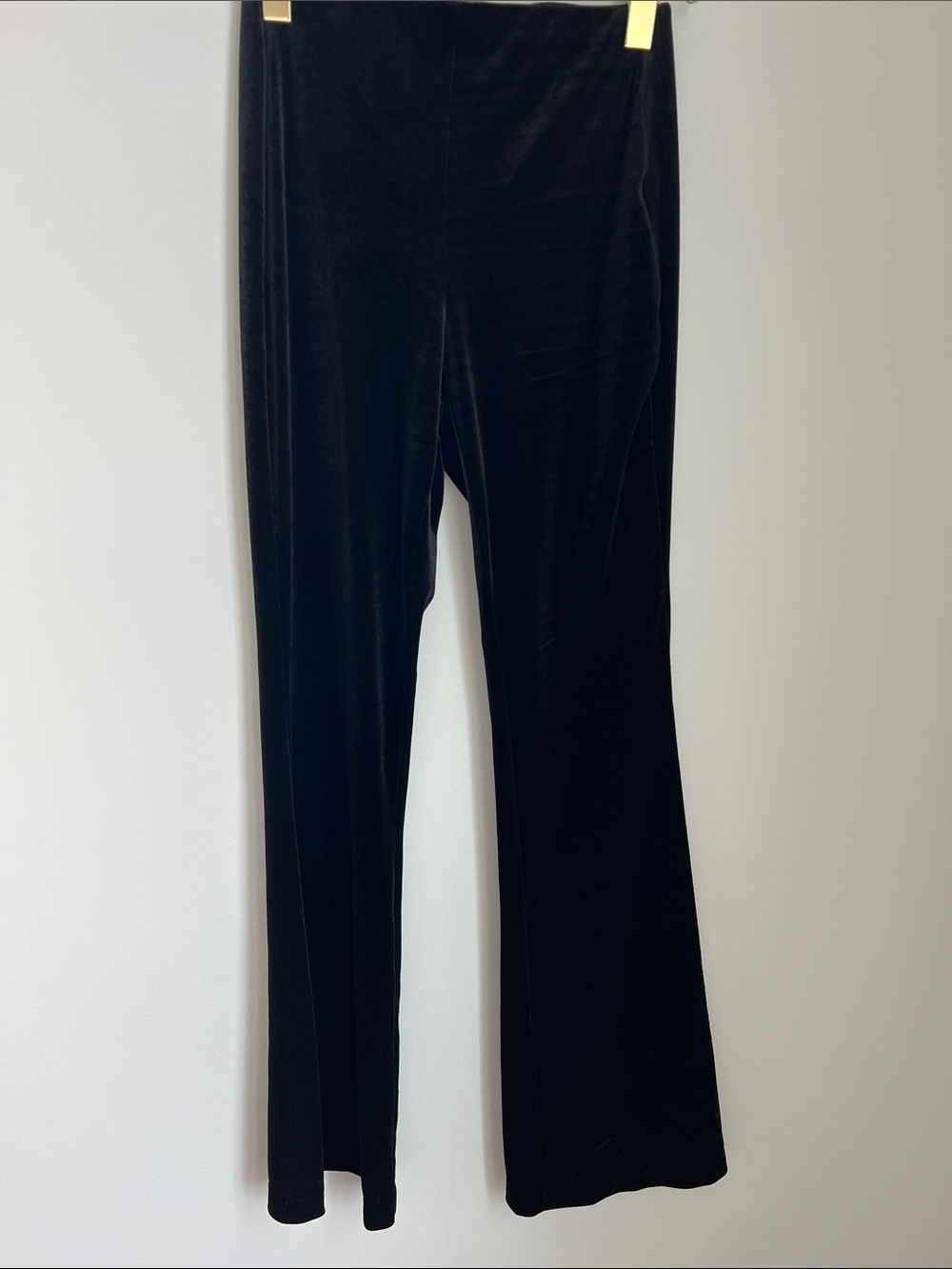 Old Navy | Women’s Black Velvet High-Rise Pull-On Flare Pants #811876-00 Sz XS